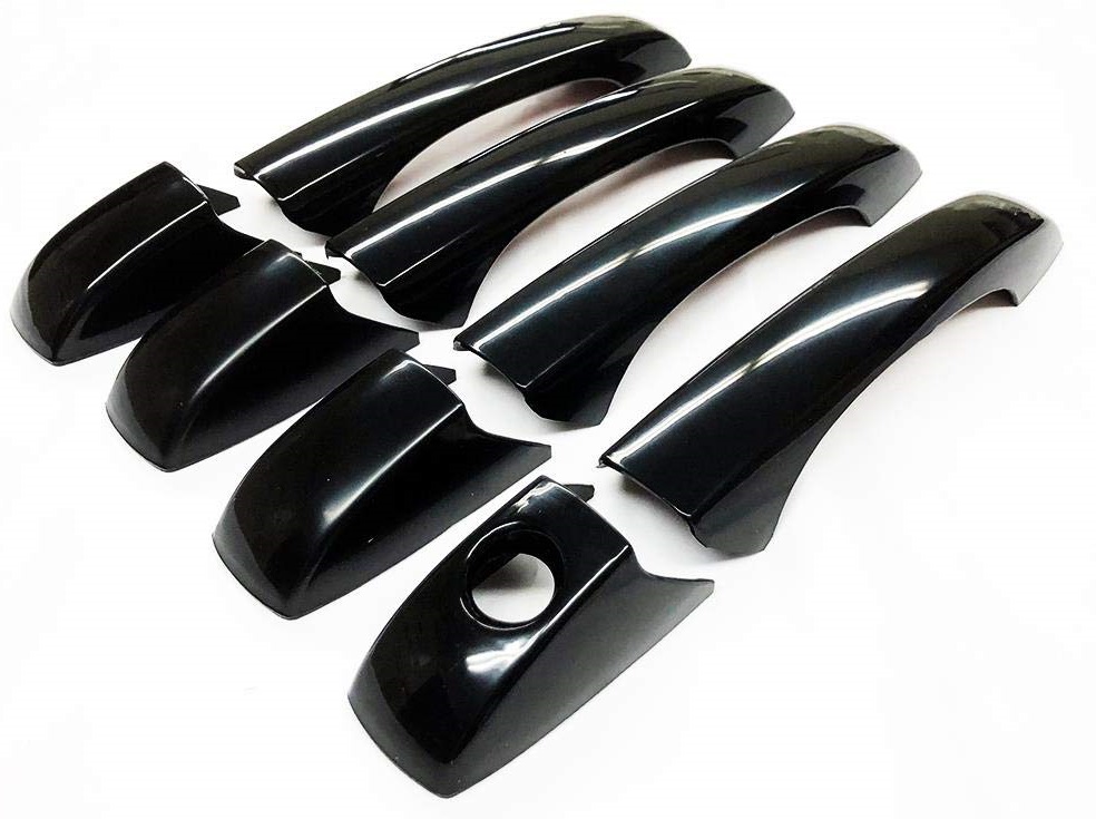 Black Door Handle Covers 05-08 Magnum, 05-10 Chrysler 300 - Click Image to Close